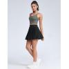imageTHE GYM PEOPLE Womens Pleated Tennis Skirts Lightweight Workout Golf Skorts Built in Shorts with PocketsBlack