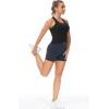 imageTHE GYM PEOPLE Womens Racerback Workout Tank Tops with Built in Bra Sleeveless Slim FitBlack