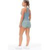 imageTHE GYM PEOPLE Womens Racerback Workout Tank Tops with Built in Bra Sleeveless Slim FitDenim Blue