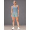 imageTHE GYM PEOPLE Womens Racerback Workout Tank Tops with Built in Bra Sleeveless Slim FitDenim Blue