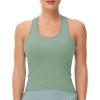 imageTHE GYM PEOPLE Womens Racerback Workout Tank Tops with Built in Bra Sleeveless Slim FitJasmine Green