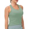 imageTHE GYM PEOPLE Womens Racerback Workout Tank Tops with Built in Bra Sleeveless Slim FitJasmine Green