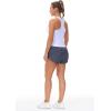 imageTHE GYM PEOPLE Womens Racerback Workout Tank Tops with Built in Bra Sleeveless Slim FitWhite