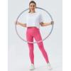 imageTHE GYM PEOPLE Womens Workout Crop Top TShirt Short Sleeve Boxy Yoga Running Cropped Basic TeeWhite