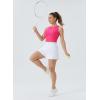 imageTHE GYM PEOPLE Womens Workout Crop Tops Sleeveless Yoga Running Shirts Athletic Tank Top No PaddingBright Pink