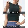 imageTHE GYM PEOPLE Womens Workout Crop Tops Sleeveless Yoga Running Shirts Athletic Tank Top No PaddingCharcoal Grey