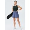 imageTHE GYM PEOPLE Womens Workout Crop Tops Sleeveless Yoga Running Shirts Athletic Tank Top No PaddingCharcoal Grey