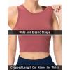 imageTHE GYM PEOPLE Womens Workout Crop Tops Sleeveless Yoga Running Shirts Athletic Tank Top No PaddingRose Red