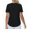 imageTHE GYM PEOPLE Womens Workout Short Sleeve Breathable TShirts Athletic Yoga Tee TopsBlack