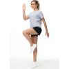imageTHE GYM PEOPLE Womens Workout Short Sleeve Breathable TShirts Athletic Yoga Tee TopsHeather Grey
