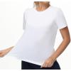 imageTHE GYM PEOPLE Womens Workout Short Sleeve Breathable TShirts Athletic Yoga Tee TopsWhite