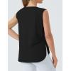 imageTHE GYM PEOPLE Womens Workout Tank Tops Loose Fit Sleeveless Cotton Running ShirtsBlack