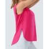 imageTHE GYM PEOPLE Womens Workout Tank Tops Loose Fit Sleeveless Cotton Running ShirtsBright Pink