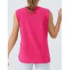 imageTHE GYM PEOPLE Womens Workout Tank Tops Loose Fit Sleeveless Cotton Running ShirtsBright Pink