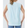 imageTHE GYM PEOPLE Womens Workout Tank Tops Loose Fit Sleeveless Cotton Running ShirtsLight Blue
