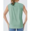 imageTHE GYM PEOPLE Womens Workout Tank Tops Loose Fit Sleeveless Cotton Running ShirtsLight Green