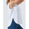 imageTHE GYM PEOPLE Womens Workout Tank Tops Loose Fit Sleeveless Cotton Running ShirtsWhite