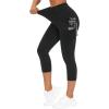 imageTHE GYM PEOPLE Womens Yoga Pants High Waist with Pocket Tummy ControlBlack