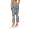imageTHE GYM PEOPLE Womens Yoga Pants High Waist with Pocket Tummy ControlBlackWhiteGrey
