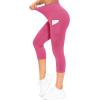 imageTHE GYM PEOPLE Womens Yoga Pants High Waist with Pocket Tummy ControlBright Pink