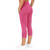 imageTHE GYM PEOPLE Womens Yoga Pants High Waist with Pocket Tummy ControlBright Pink