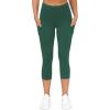 imageTHE GYM PEOPLE Womens Yoga Pants High Waist with Pocket Tummy ControlDark Green