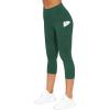 imageTHE GYM PEOPLE Womens Yoga Pants High Waist with Pocket Tummy ControlDark Green