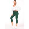 imageTHE GYM PEOPLE Womens Yoga Pants High Waist with Pocket Tummy ControlDark Green