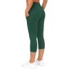 imageTHE GYM PEOPLE Womens Yoga Pants High Waist with Pocket Tummy ControlDark Green