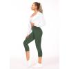 imageTHE GYM PEOPLE Womens Yoga Pants High Waist with Pocket Tummy ControlDeep Green
