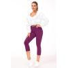 imageTHE GYM PEOPLE Womens Yoga Pants High Waist with Pocket Tummy ControlFuchsia