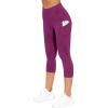 imageTHE GYM PEOPLE Womens Yoga Pants High Waist with Pocket Tummy ControlFuchsia