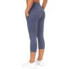 imageTHE GYM PEOPLE Womens Yoga Pants High Waist with Pocket Tummy ControlInk Blue