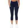 imageTHE GYM PEOPLE Womens Yoga Pants High Waist with Pocket Tummy ControlNavy Blue