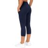 imageTHE GYM PEOPLE Womens Yoga Pants High Waist with Pocket Tummy ControlNavy Blue