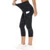 imageTHE GYM PEOPLE Womens Yoga Pants High Waist with Pocket Tummy ControlZcapris Dark Camo