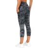 imageTHE GYM PEOPLE Womens Yoga Pants High Waist with Pocket Tummy ControlZcapris Gray Marble