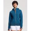 imageTHE GYM PEOPLE Womens Zip Up Hoodies Fleece Workout Jackets Sweatshirts with Pockets Thumb HoleDark Blue Green