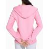 imageTHE GYM PEOPLE Womens Zip Up Hoodies Fleece Workout Jackets Sweatshirts with Pockets Thumb HolePink
