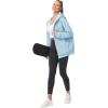 imageTHE GYM PEOPLE Womens Zip Up Plus Oversize Hoodie Drawstring Sweatshirts Casual Long Sleeve Jacket with PocketsLight Blue