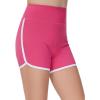 imageTHE GYM PEOPLE Girls High Waisted Workout Shorts Lightweight Athletic Dolphin Lounge Yoga ShortsBright Pink