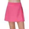 imageTHE GYM PEOPLE Girls Pleated Tennis Skirts 2 in 1 Kids Athletic Running Golf Skorts with Shorts PocketsBright Pink