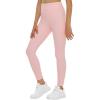 imageTHE GYM PEOPLE Girls Workout Leggings Kids High Waist Stretch Athletic Dance Yoga Pants with PocketsPink