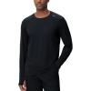 imageTHE GYM PEOPLE Mens Long Sleeve Workout Shirts Moisture Wicking Athletic Running Tee Tops with Thumb HolesBlack