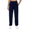 imageTHE GYM PEOPLE Womens Baggy Cinch Bottom Sweatpants Lightweight Workout Joggers Pants with PocketsDark Blue