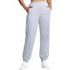 imageTHE GYM PEOPLE Womens Fleece Sweatpants Warm Workout Joggers Pants with PocketsGrey