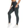 imageTHE GYM PEOPLE Womens High Waist Yoga Pants Buttery Soft Stretchy Tummy Control Workout Athletic Leggings with PocketsCharcoal Grey