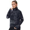 imageTHE GYM PEOPLE Womens Long Sleeve Cowl Neck Loose Fit Workout Hiking Pullover Sweatshirt With PocketsTie Dye Black Grey