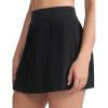 imageTHE GYM PEOPLE Womens Pleated Tennis Skirts Lightweight Workout Golf Skorts Built in Shorts with PocketsBlack