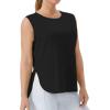 imageTHE GYM PEOPLE Womens Workout Tank Tops Loose Fit Sleeveless Cotton Running ShirtsBlack